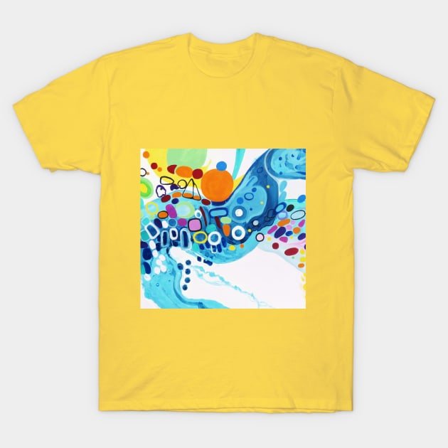 Jelly Bean Belly of Easter 2 Abstract Art T-Shirt by Encino